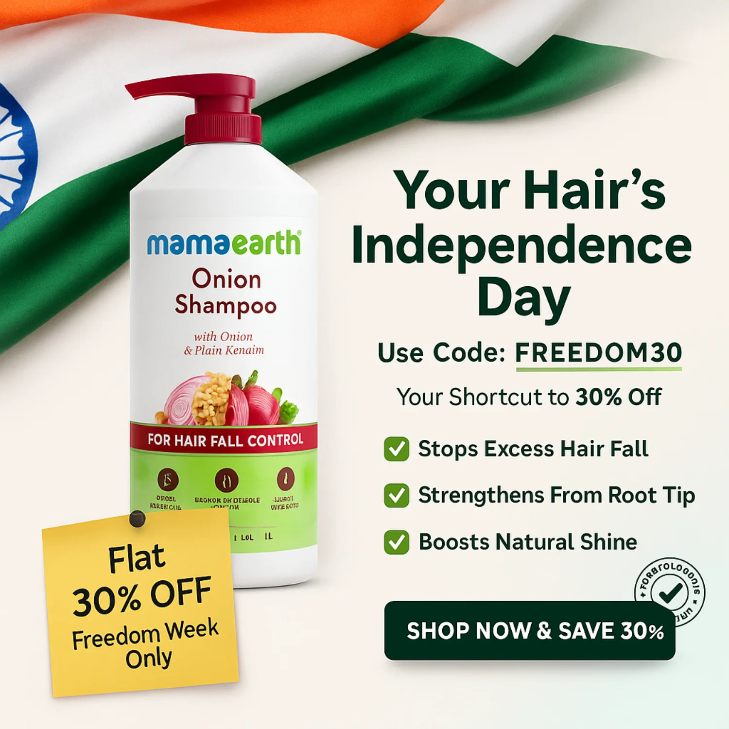 Mamaearth — Independence Day Ad Output