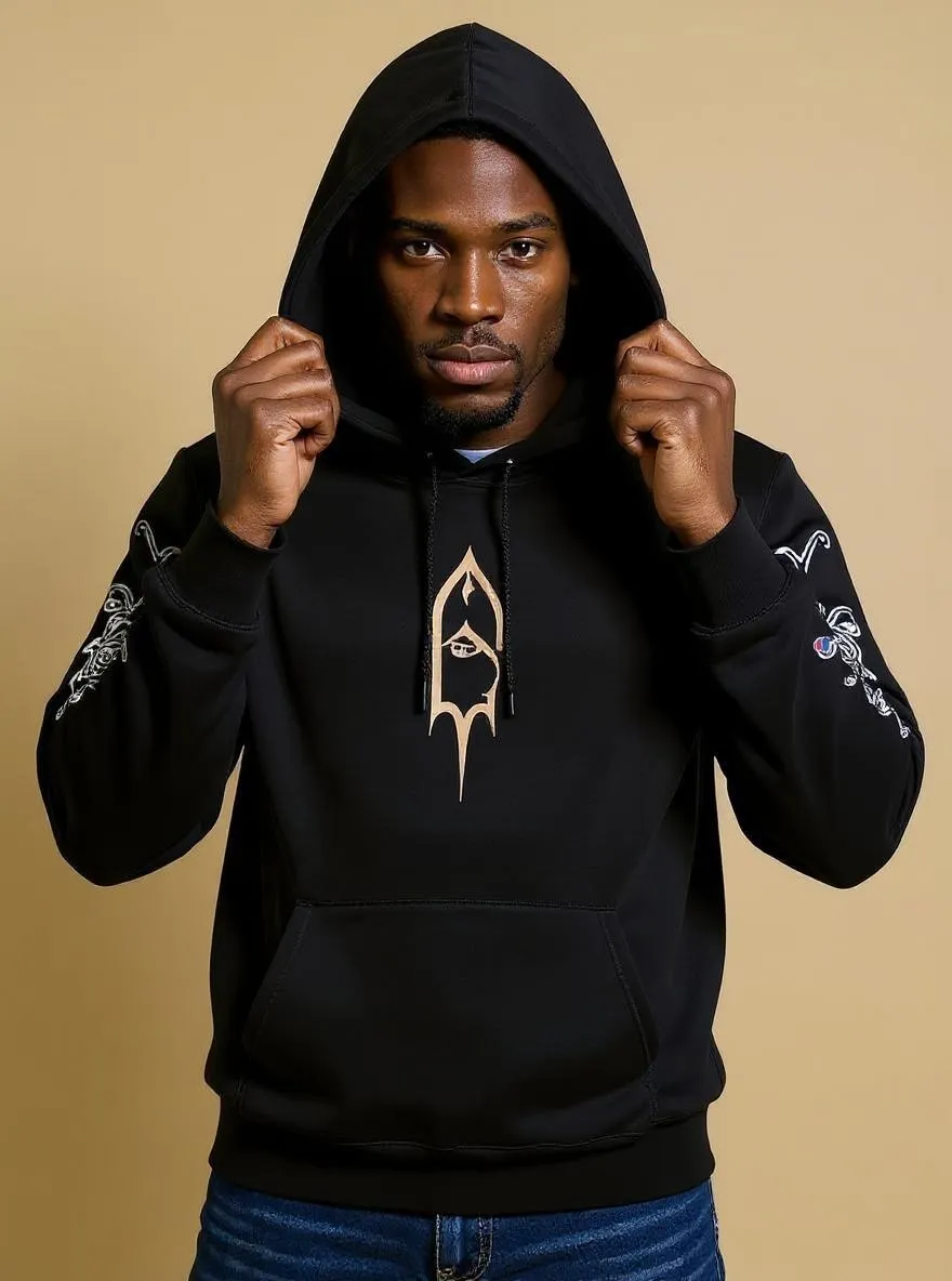 Output β Hand on hoodie pose